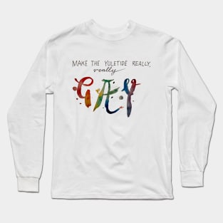 Watercolour queermas Long Sleeve T-Shirt